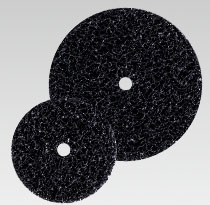 Abrasive sponges, non-woven, discs