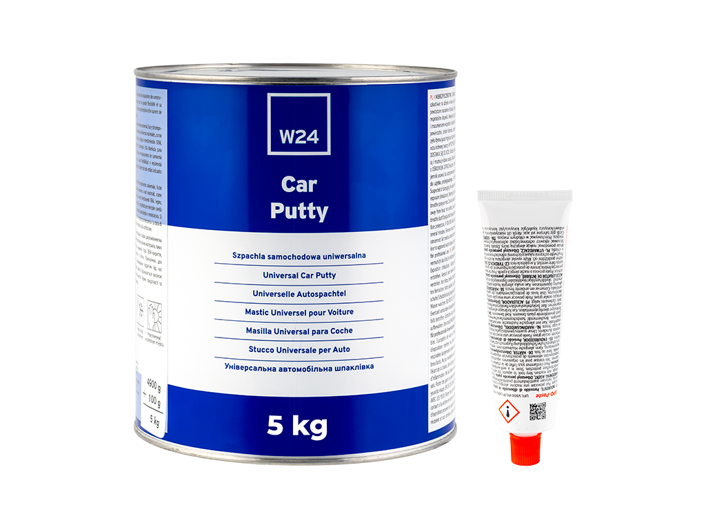 W24 Car Putty - W24 Car Putty - Szpachla samochodowa uniwersalna| z utwardzaczem | 5,00kg