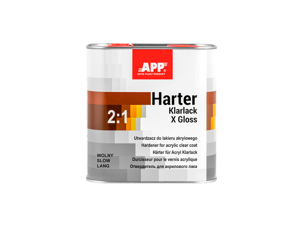 APP Harter Klarlack X Gloss 2:1 - Utwardzacz do lakieru akrylowego | wolny | 2,5L