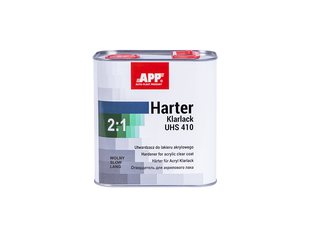 APP Harter Klarlack UHS 410 2:1 - Utwardzacz do lakieru akrylowego | wolny | 2,5L