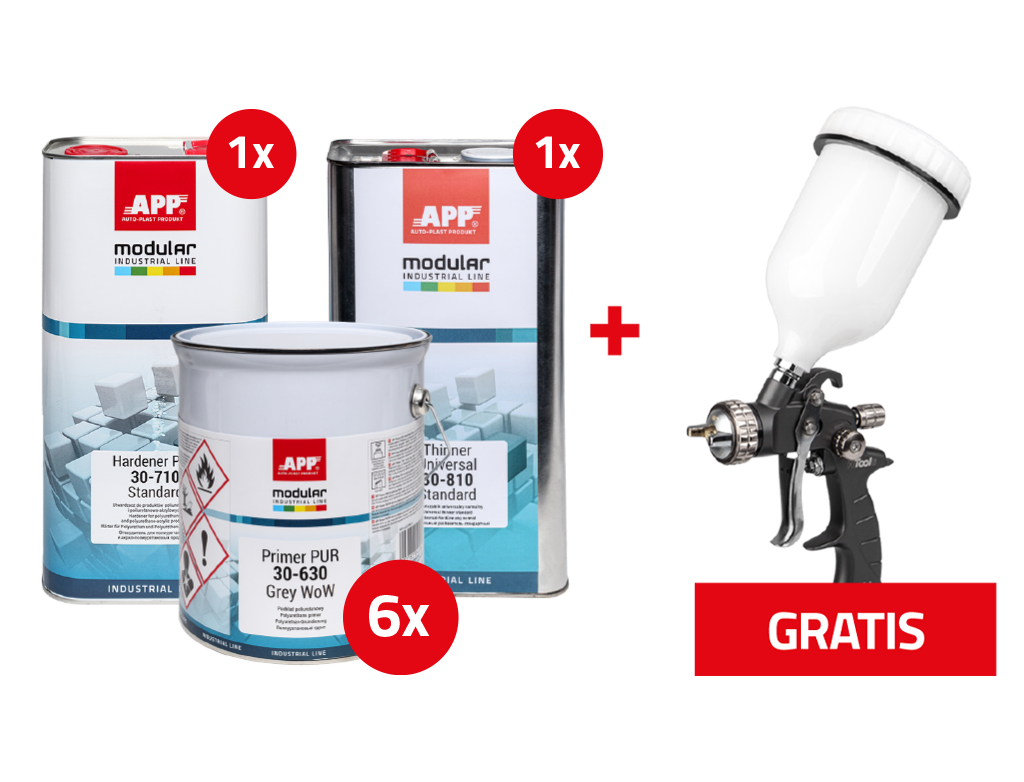 APP Industrial Line Primer PUR 30-630 5:1 + FX3 PLUS - Zestaw promocyjny