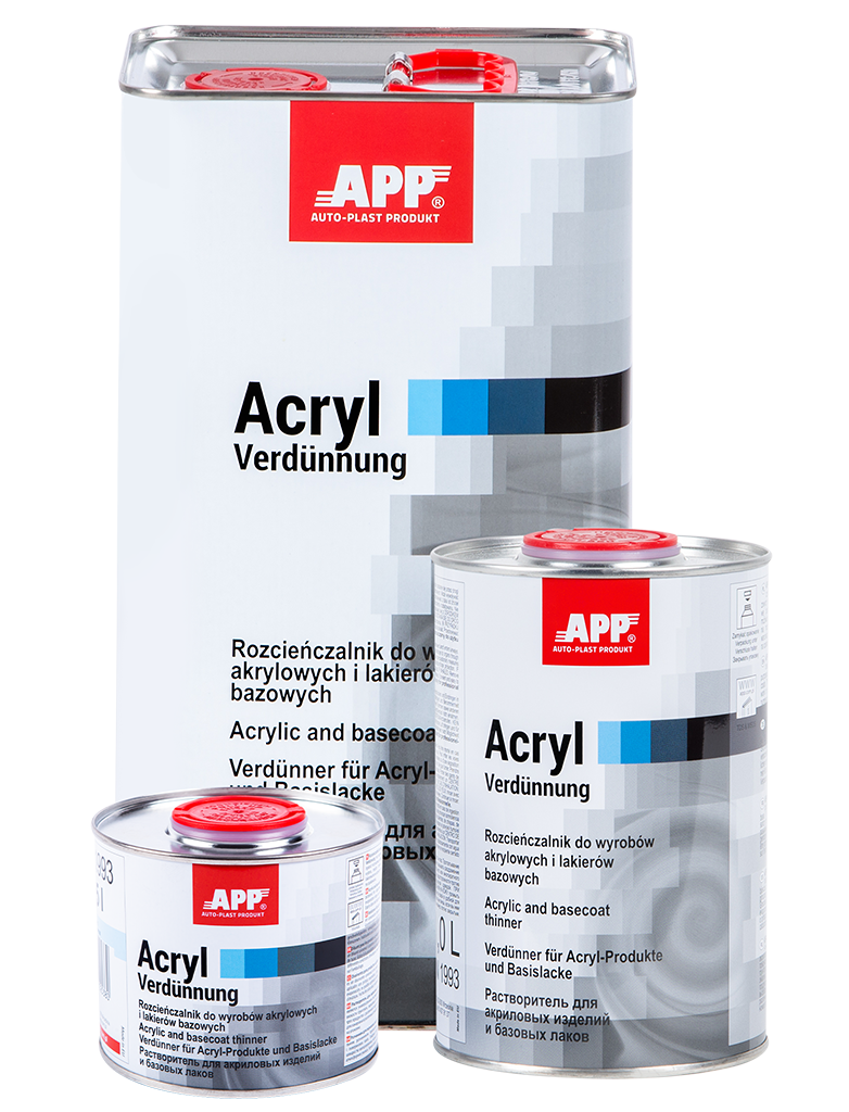 APP Acryl Verdunnung Растворители для акриловых и базовых продуктов