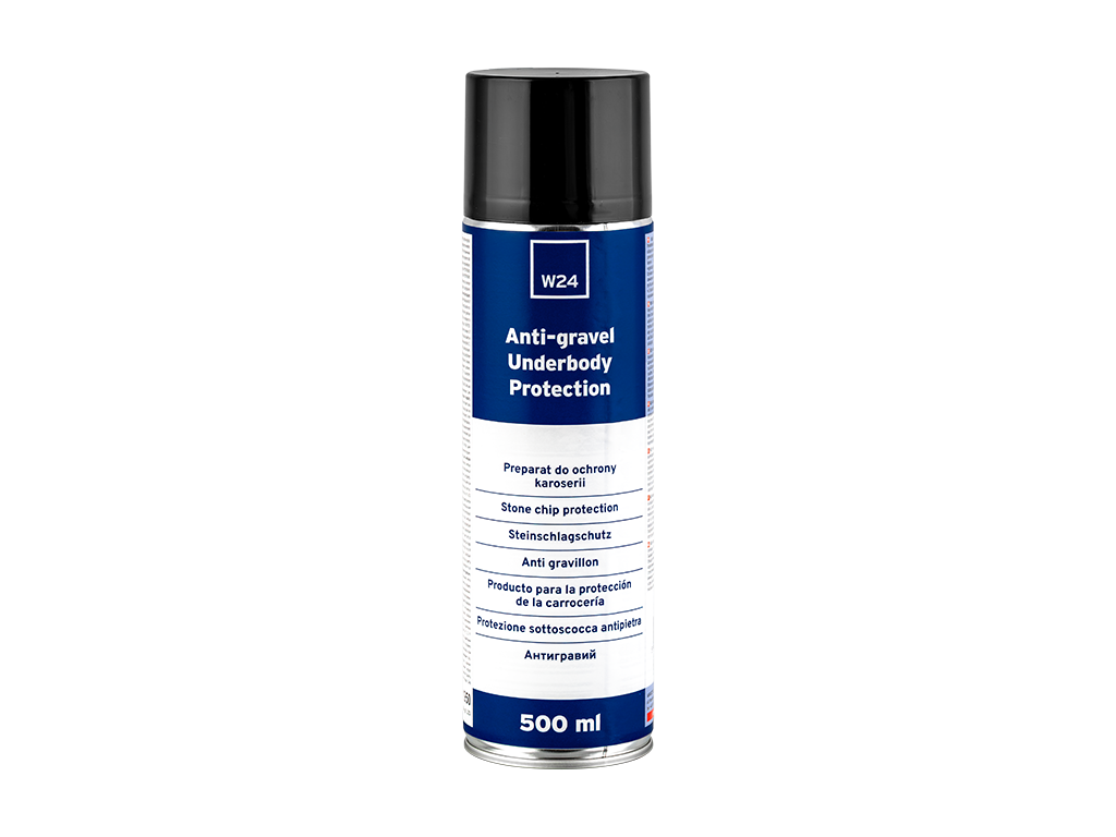 W24 Anti-gravel Underbody Protection - W24 Anti-gravel Underbody Protection - Preparat do ochrony karoserii | czarny | 500 ml