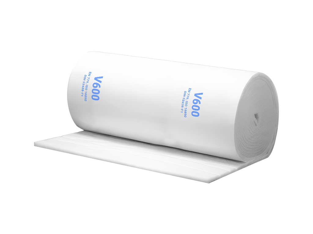 Filtr sufitowy do kabin lakierniczych APP V600 | 1,60x20 m | biały | M5 | 610 g/m2