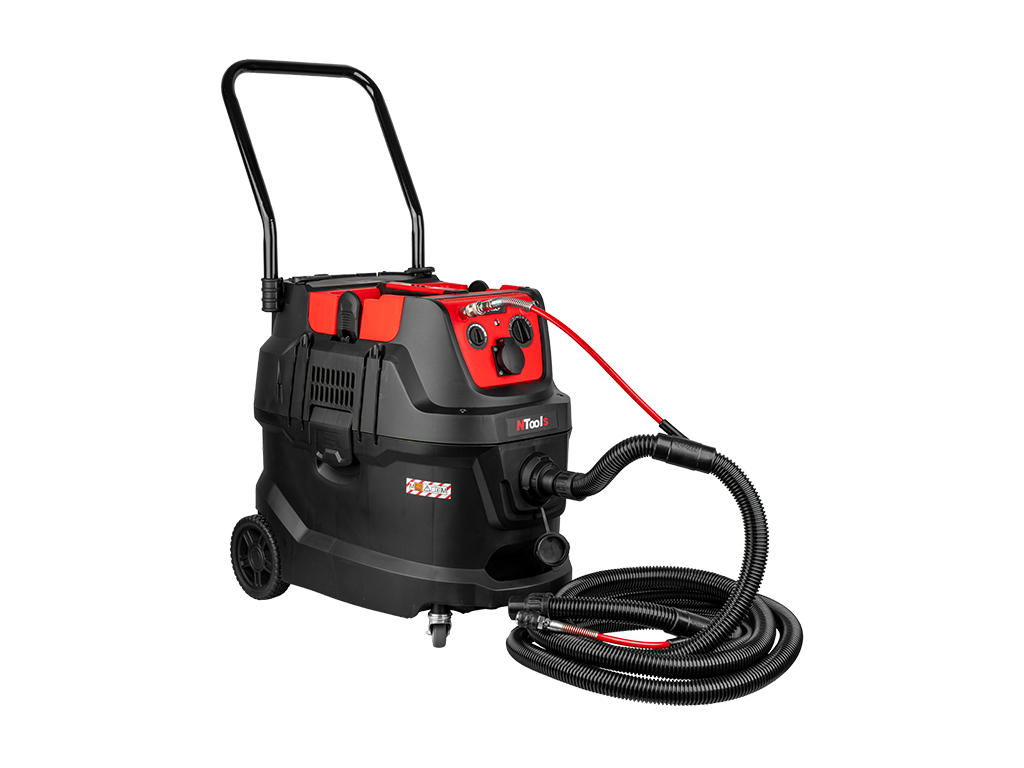 NTools VC 40EP - Odsysacz pyłów z automatem włączeniowym elektryczno-pneumatycznym | 1600W | wąż 2w1 5m | 40L