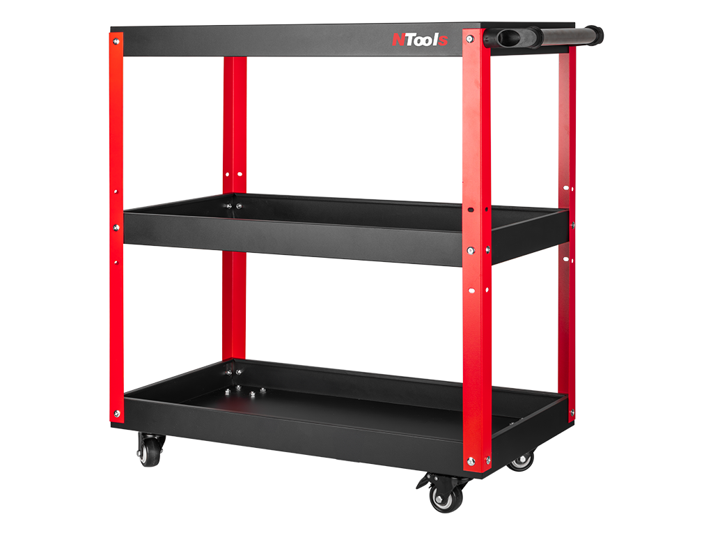 Wózek warsztatowy trzypółkowy NTools L3S | 660x350x740 mm | nośność: 100 kg
