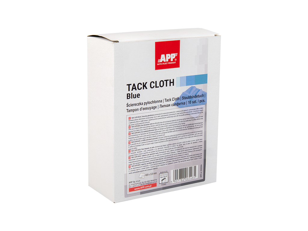 Ściereczka pyłochłonna antystatyczna APP TACK CLOTH BLUE | opak. (10szt) | niebieska | 400 mm x 320 mm 