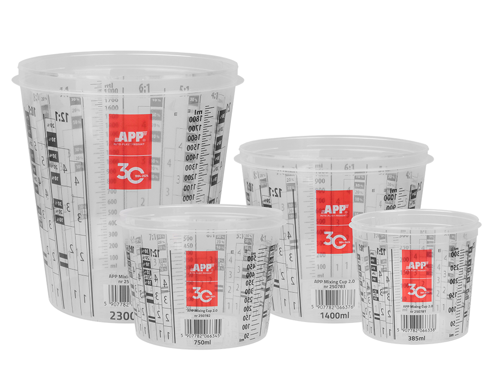 APP Mixing Cup 2.0 (Cover) - Przykrywka kubka do mieszania farb i lakierów | transparentny | 2300/1900 ml | (1 szt.)
