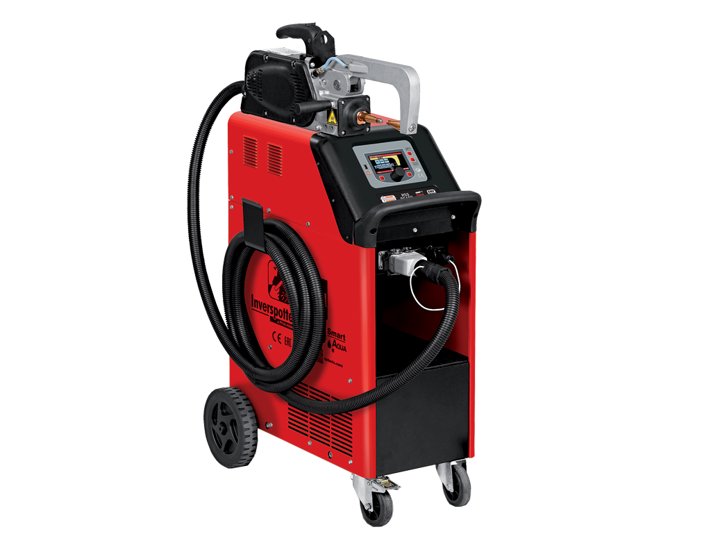 TELWIN TELWIN INVERSPOTTER 13500 Smart AQUA - Zgrzewarka ze szczypcami pneumatycznymi | Max. prąd zgrzewania: 12 kA | Docisk elektrod: 400 daN