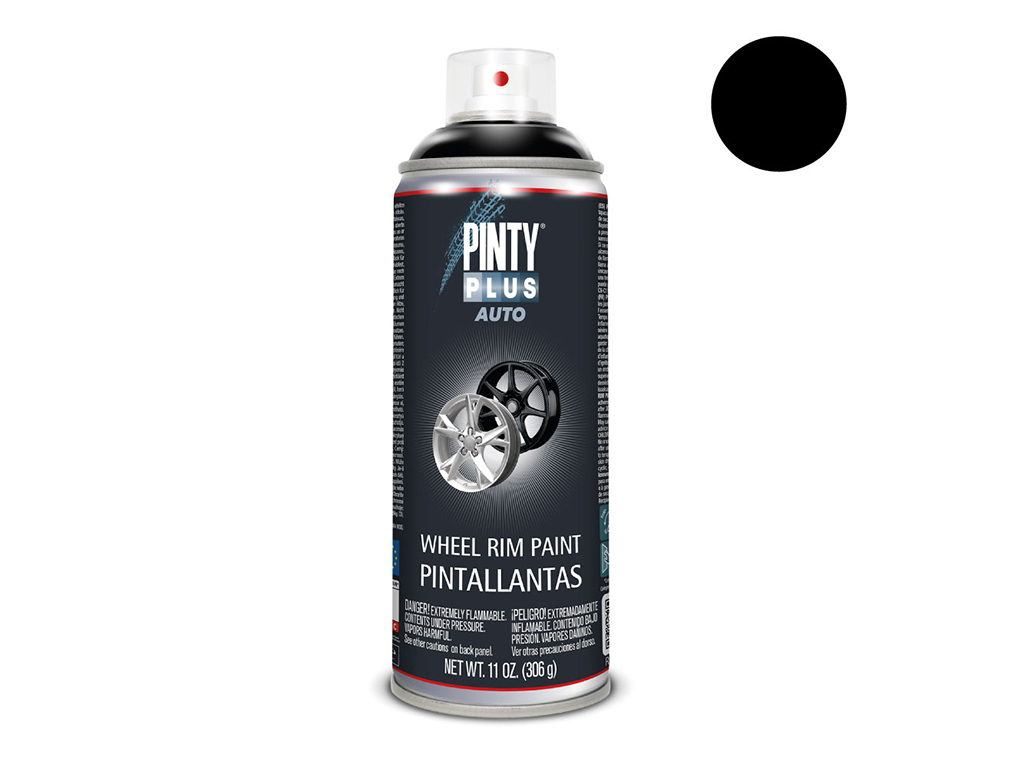Lakier w sprayu do felg aluminowych i stalowych Pintyplus Auto RIM | 400ml | Czarny