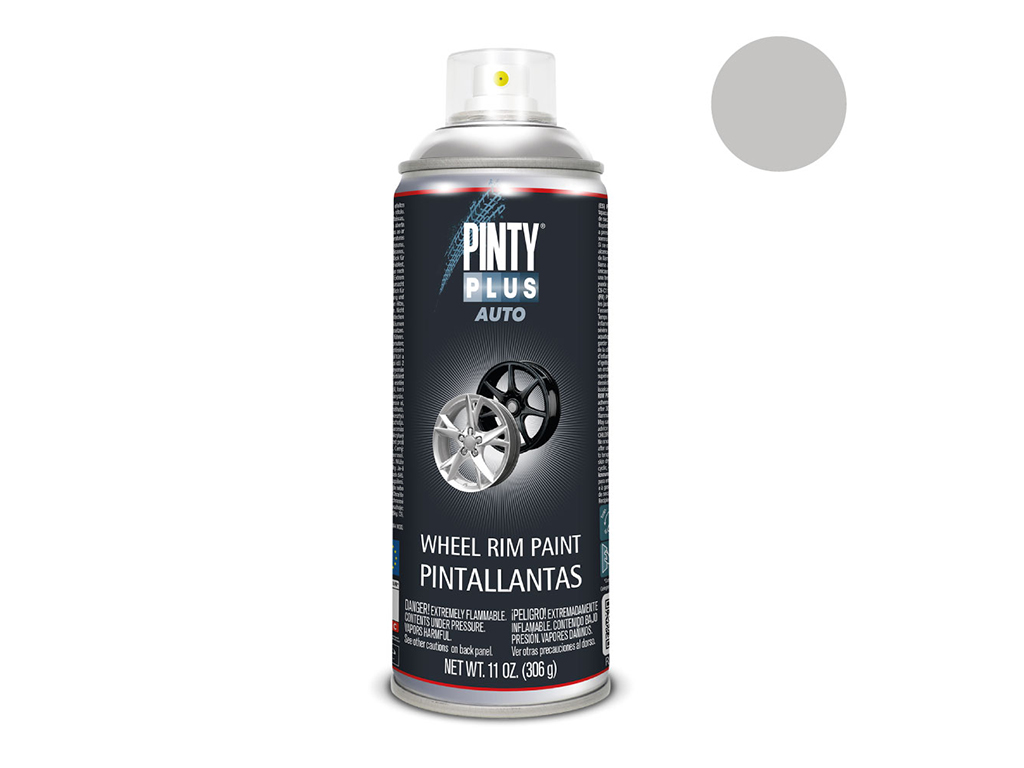 Lakier w sprayu do felg aluminowych i stalowych Pintyplus Auto RIM | 400ml | Szary