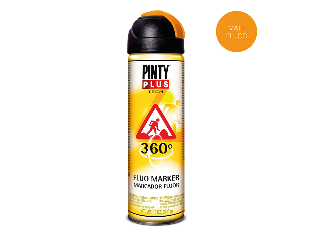 Pintyplus Tech FLUO -  Farba do znakowania fluorescencyjna 360? | 255 | 400ml