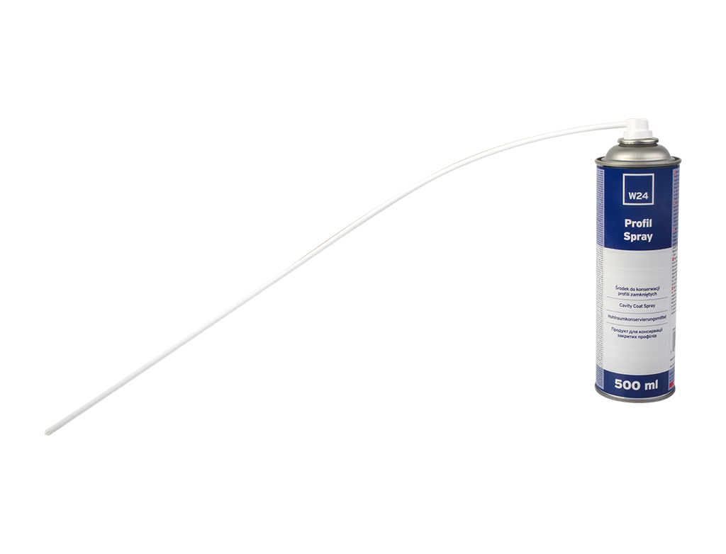 W24 Profil Spray - W24 Profil Spray | Środek do konserwacji profili zamkniętych | Z sondą | Przezroczysty | 500 ml