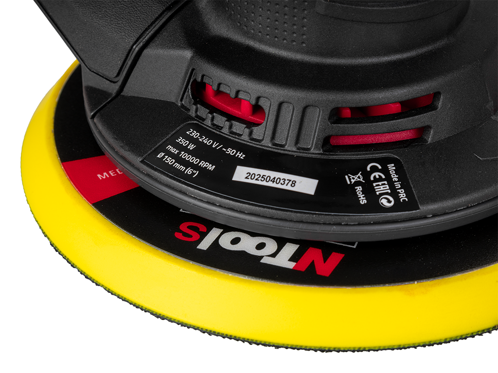 NTools ROS II 02E / 05E - Bezszczotkowa szlifierka elektryczna wibracyjno-rotacyjna | skok 5,0mm | 4000-10000 RPM | d150