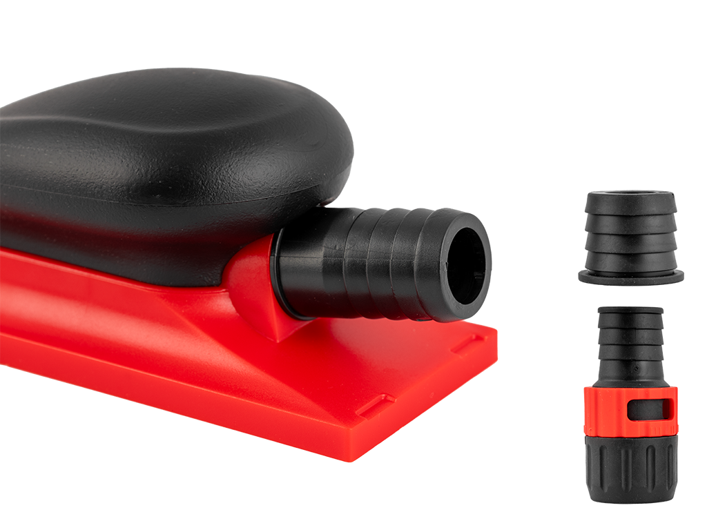 NTools HR P4 198 - Blok szlifierski z 4 wymiennymi płytami i odsysem | 70 x 198mm
