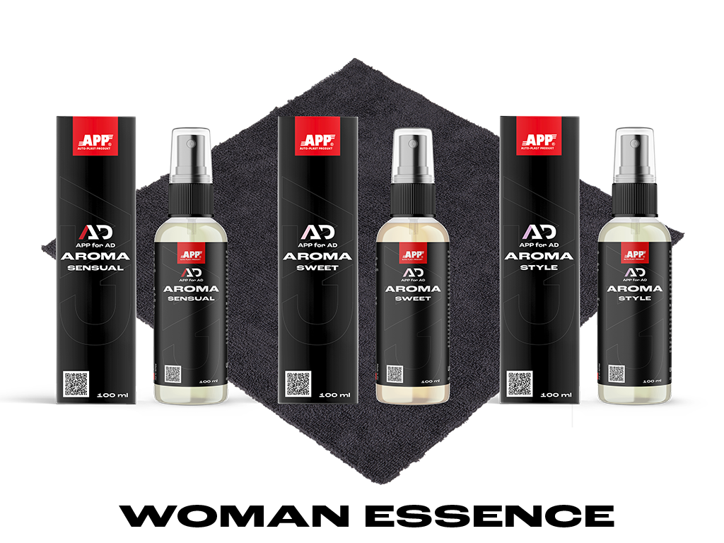 APP for AD AROMA SETS - Zestawy zapachów samochodowych | WOMAN ESSENCE SET | 3 x 100 ml