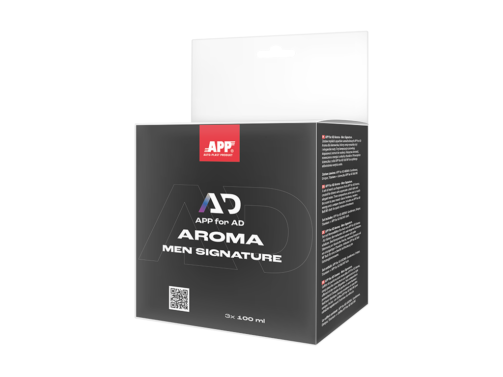 APP for AD AROMA SETS - Zestawy zapachów samochodowych | MEN SIGNATURE SET | 3 x 100 ml
