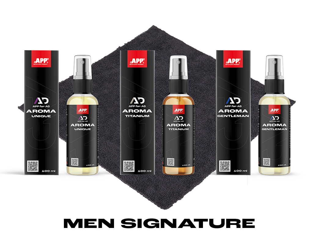 APP for AD AROMA SETS - Zestawy zapachów samochodowych | MEN SIGNATURE SET | 3 x 100 ml