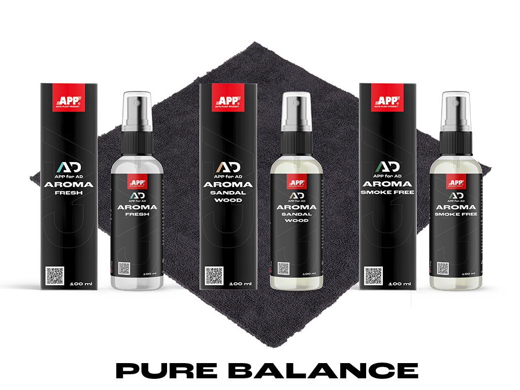 APP for AD AROMA SETS - Zestawy zapachów samochodowych | PURE BALANCE SET | 3 x 100 ml