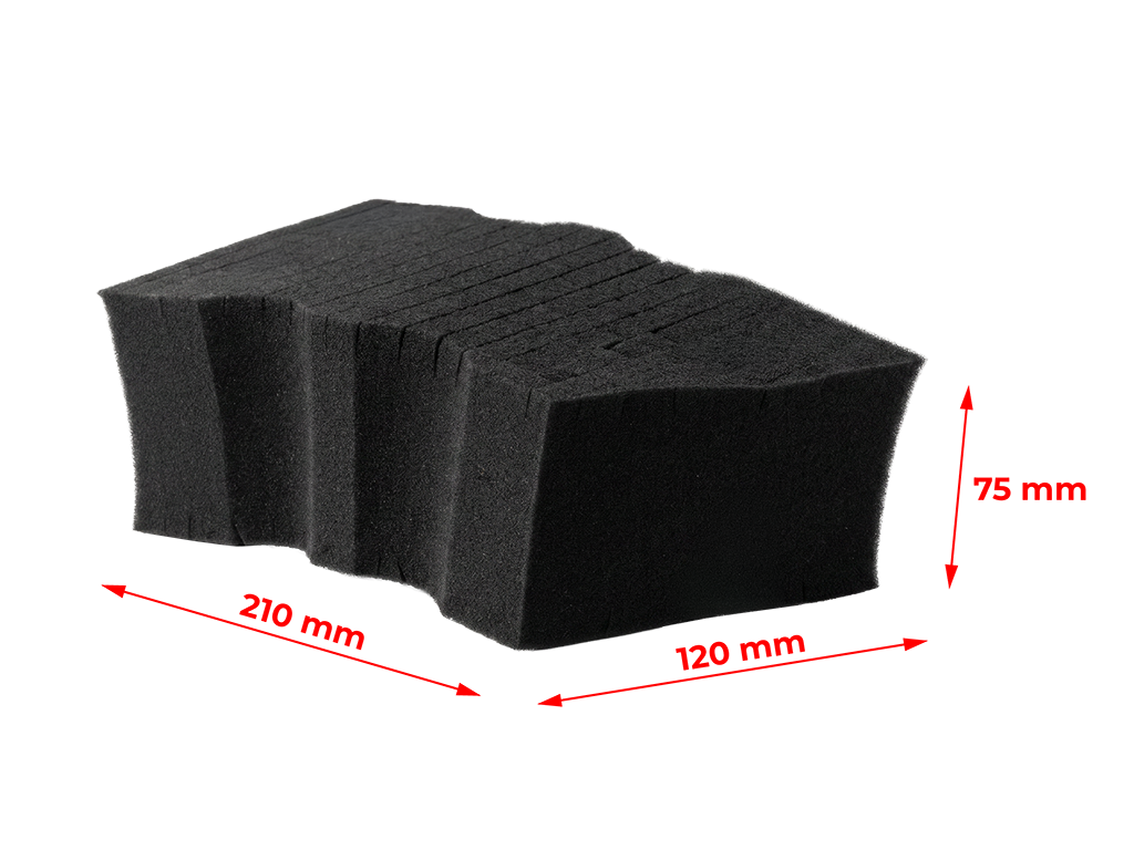 Gąbka do mycia karoserii metodą No Rinse APP for AD | 210 mm x 120 mm x 75 mm