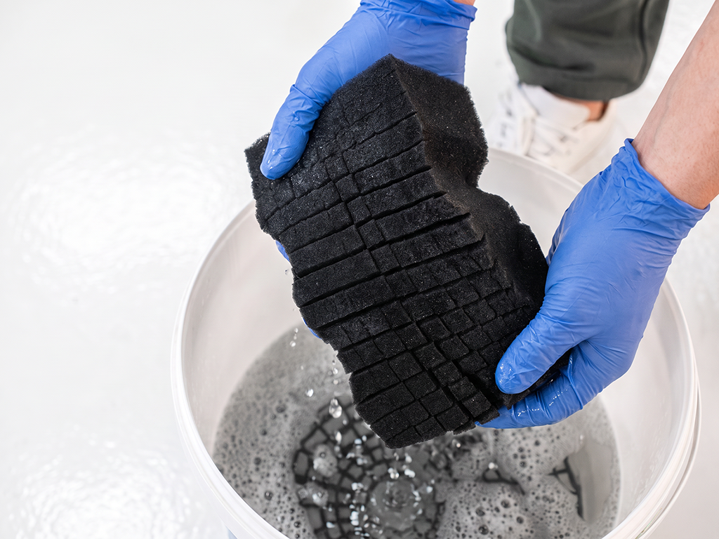 Gąbka No Rinse do mycia bez spłukiwania W24 Rinse Free Sponge | 210 mm x 120 mm x 75 mm