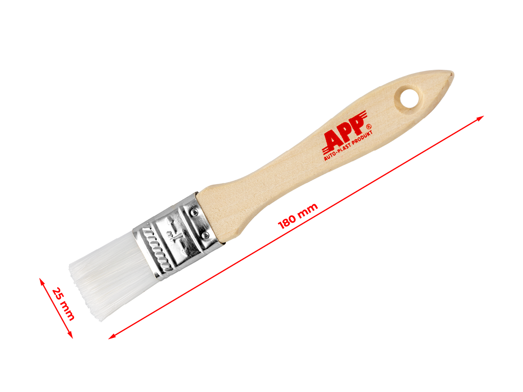APP PPD - Pędzel płaski PET | miękkie włosie | 1" (25mm)