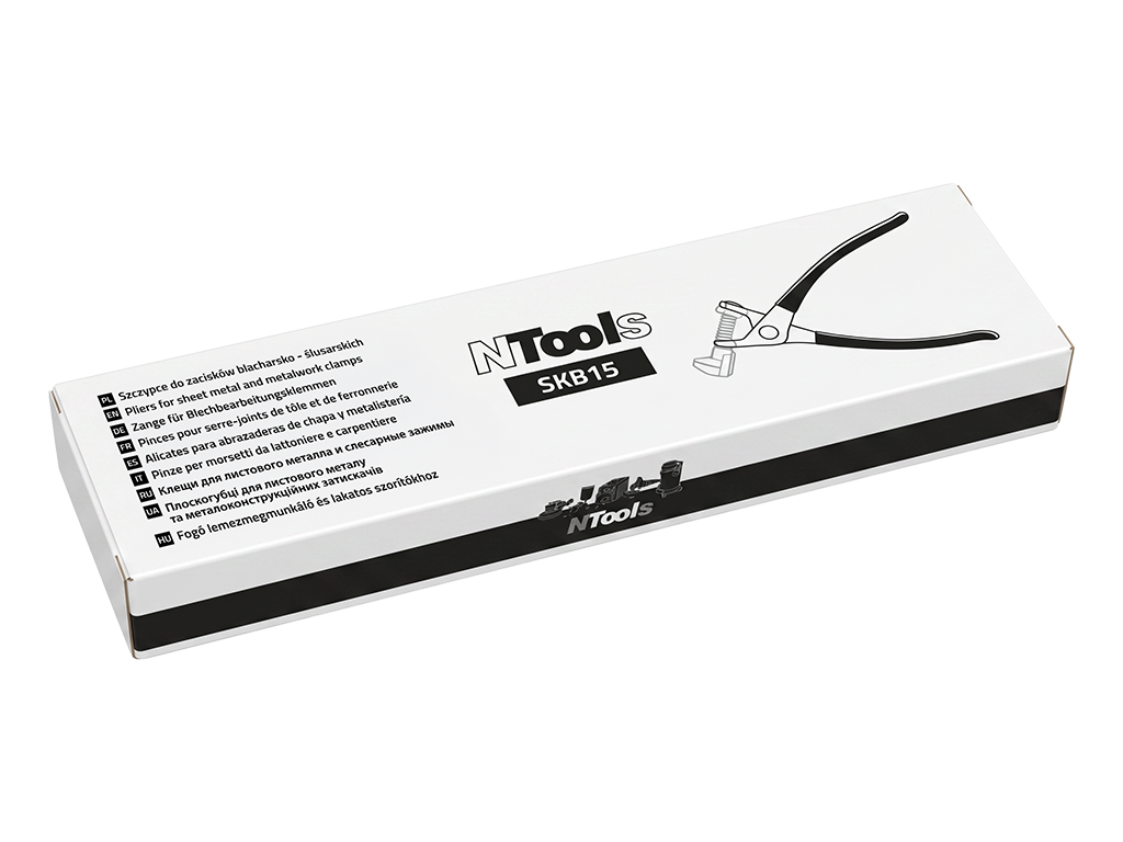 NTools SKB15 - Szczypce do zacisków blacharsko - ślusarskich