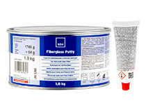 W24 Fiber Glass Putty - W24 Fiber Glass Putty - Szpachla samochodowa z włóknem szklanym| z utwardzaczem | 1,80kg