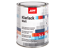 APP Klarlack Matt 2:1+Harter Lakier bezbarwny akrylowy dwuskładnikowy matowy + utwardzacz