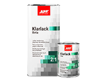 APP Klarlack Beta 2:1+Harter Vernis acrylique transparent deux composants + durcisseur