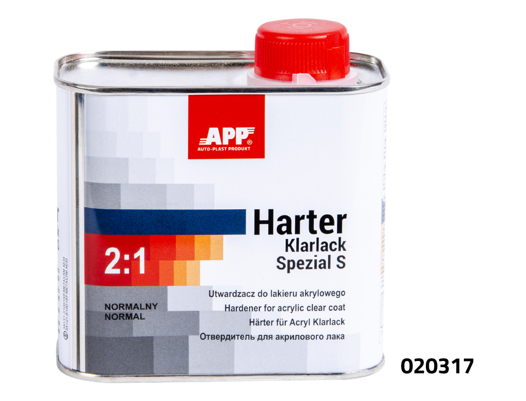 APP Klarlack Spezial S 2:1+Harter Двухкомпонентный бесцветный акриловый лак со специальным эффектом + oтвердитель