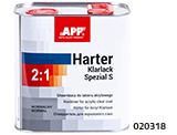APP Klarlack Spezial S 2:1+Harter Two-component acrylic clearcoat with a special effect + hardener