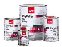 APP AcrylFiller Multi Sanding 5:1 + Harter Podkład akrylowy dwuskładnikowy wypełniający + utwardzacz
