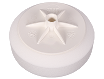 W24 GPT - Gąbka polerska twarda gładka M14 h50 | biały | d150 | (1)