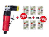 NTools PSM30 SET Pneumatic grinder for small areas with a shield 30mm SET