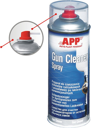 APP Gun Cleaner Spray Средство для очистки  пульверизаторов от остатков обычных лаков
