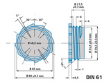 APP Screw Cup DIN 61 Пробка-дозатор с краном