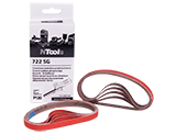 NTools 722 SG Ceramiczne bezkońcowe taśmy ścierne o wymiarach 10 mm x 330 mm