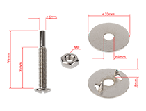 APP TM DS Mounting pin for abrasive disc