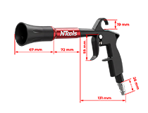 NTools Cyclone Gun Pneumatyczny pistolet czyszczący bez podajnika 