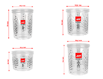 APP FPS X Fast Preparation System Ensemble de gobelets souples + gobelet rigide avec balance