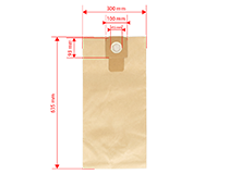 NTools WFP 40 Sac filtre en papier pour l'aspirateur NTools VC 40EP