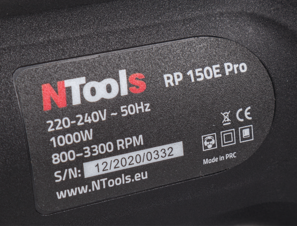 NTools RP 150E Pro Profesjonalna polerka elektryczna rotacyjna